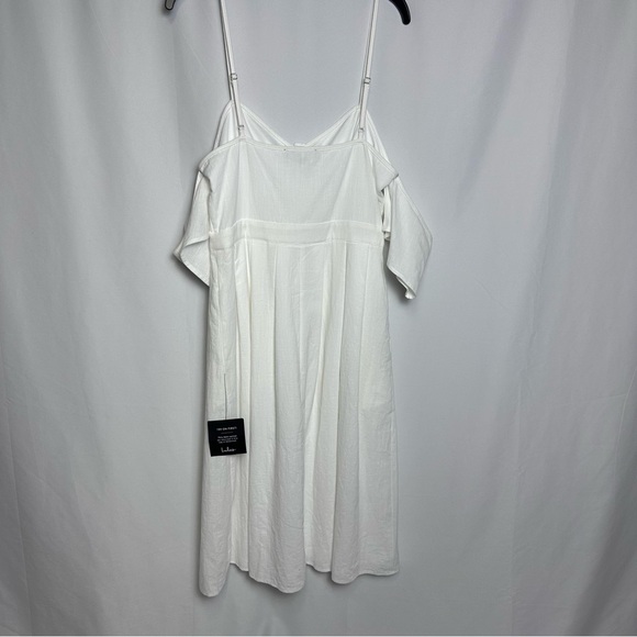 Lulus I’ve Got Love White Off-the-Shoulder Midi Dress NWT size Small - Picture 5 of 15